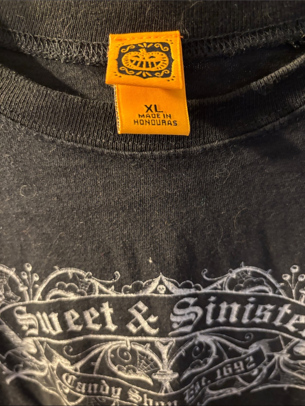 Black Sweet & Sinister Graphic T-Shirt - XL